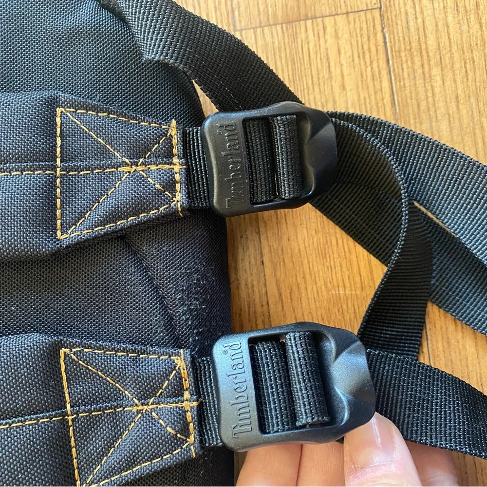 Vintage Timberland Black Backpack for Men great condition